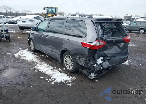 2015 Toyota Sienna Xle Premium 8 Passenger z USA, uszkodzony, nr VIN 5TDYK3DC8FS630020